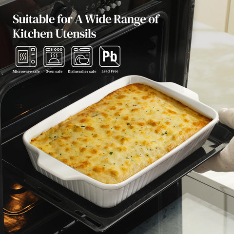 DOWAN embossed white glaze adds timeless style to kitchen and table.