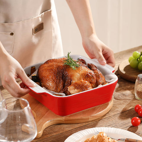 DOWAN ceramic bakeware provides even heat for consistent results.