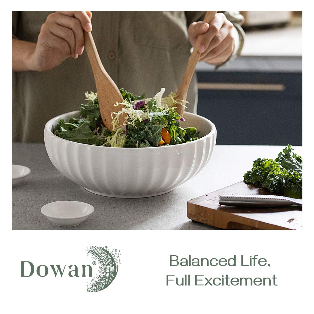 DOWAN ceramic bowls with ribbed grip for easy serving from counter to table