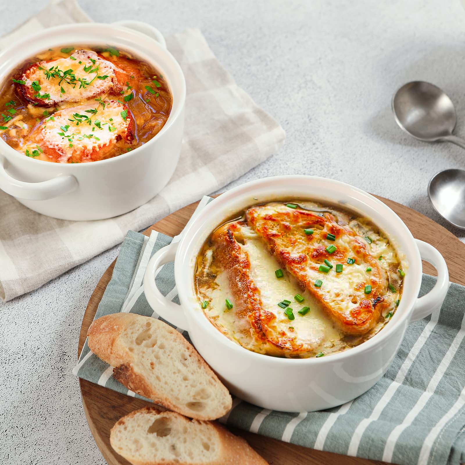DOWAN ceramic soup bowls microwave safe for quick reheats