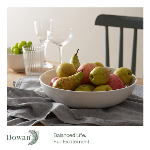 DOWAN porcelain bowls with chip-resistant glaze ensure long-lasting tableware.