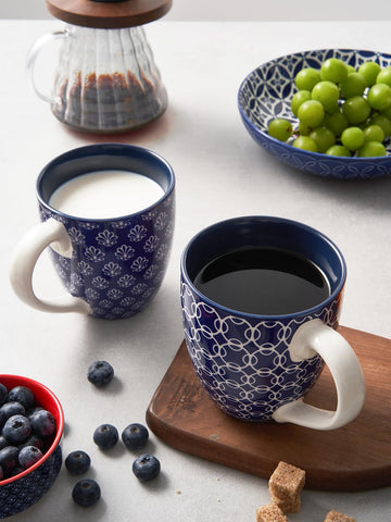 DOWAN 16oz porcelain mug with glossy glaze, perfect for tea or cocoa.