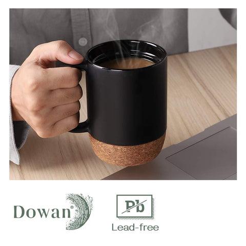 DOWAN hand-wash-only mug helps preserve cork and magnetic components over time.