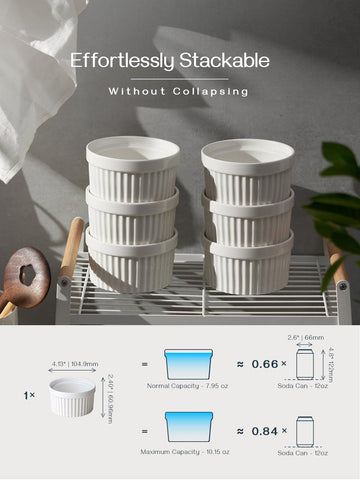 DOWAN creme brulee ramekin 10oz, perfect for solo portions and caramelized tops.