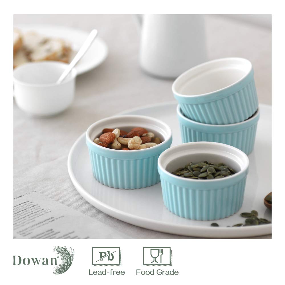 Dowan creme brulee ramekin showcases porcelain elegance for refined desserts.