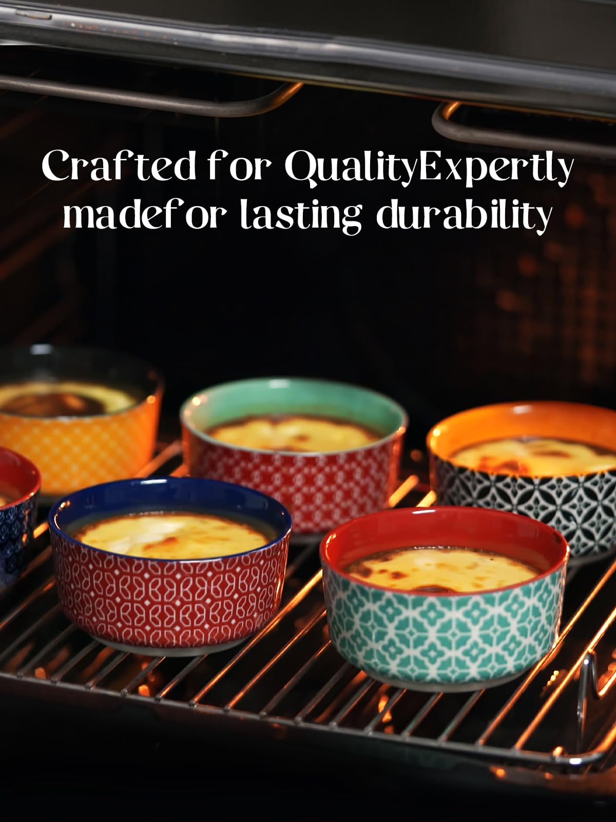 Gift-ready set brightens any table for entertaining.