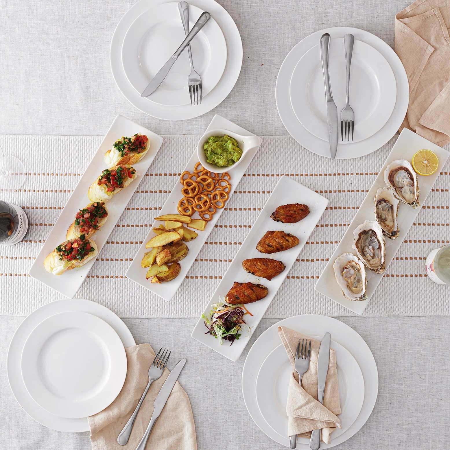 DOWAN dishwasher microwave oven-safe plates: easy cleanup and versatile heat handling