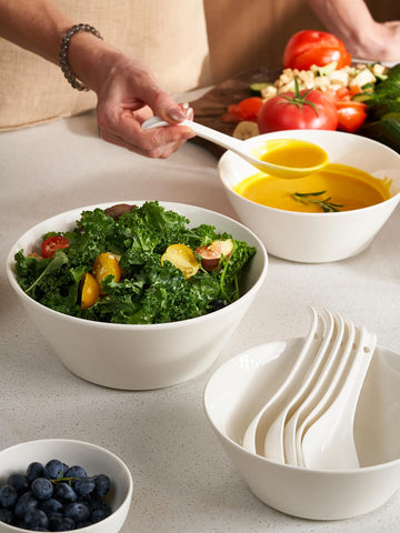 DOWAN dishwasher-safe bowls simplify cleanup after gatherings.