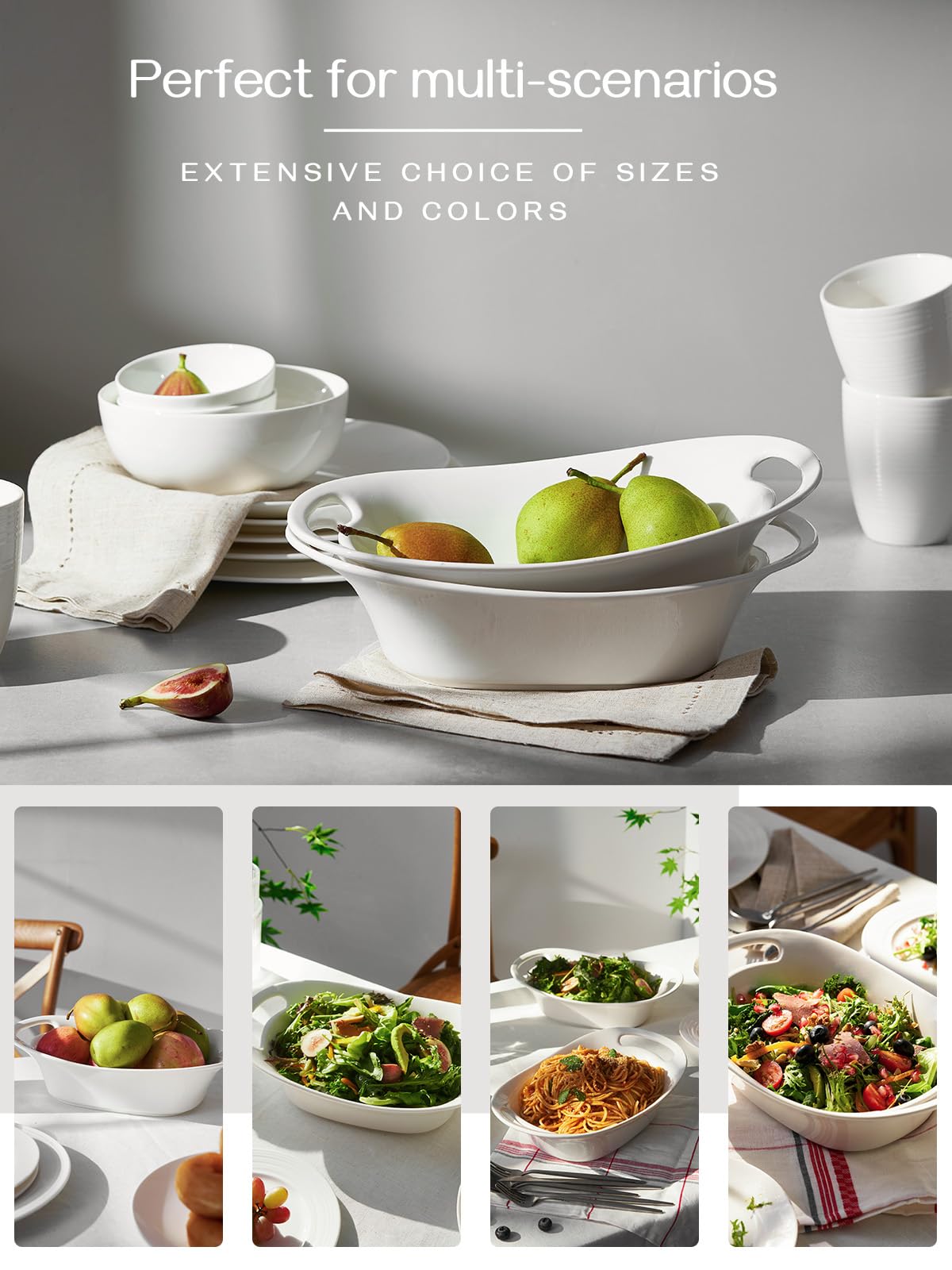 DOWAN durable lead-free ceramic bowls designed for safe, everyday entertaining.