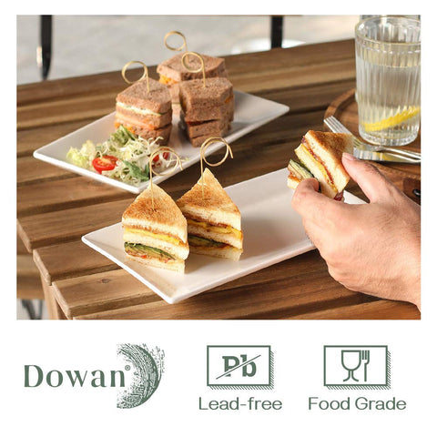 DOWAN easy-clean nesting plates save cabinet space after dining.