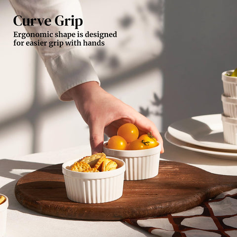 DOWAN elegant glaze ramekin detail highlights premium finish.