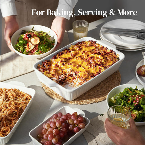 DOWAN white ceramic bakeware presents a stylish wedding gift