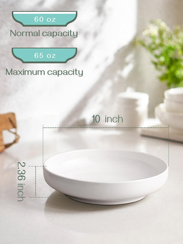 Ideal for entertaining; wide shallow design keeps items appealing