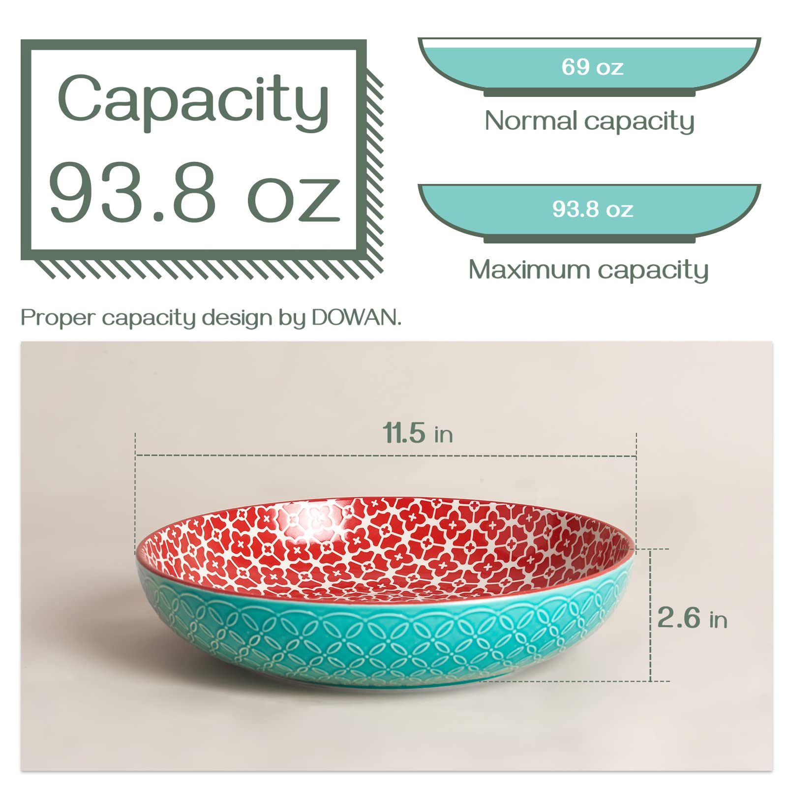 DOWAN fruit salad bowls with vibrant color clash brighten every table setting.