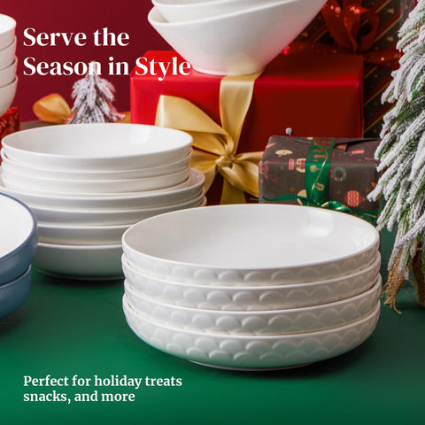 DOWAN large-capacity bowls handle pasta, salads, and soups with ease.