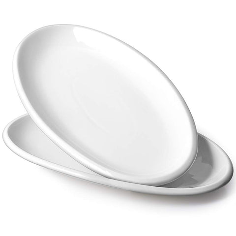 DOWAN large oval serving platter white for main courses and sharing.