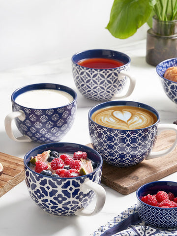 DOWAN microwave-safe and dishwasher-safe porcelain mug for easy cleanup