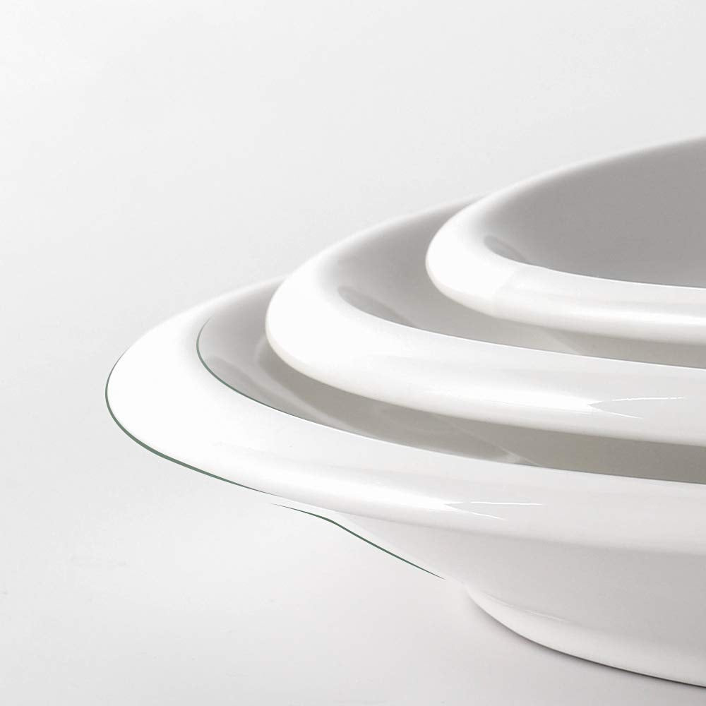 DOWAN leak-proof edge oval platter keeps foods neatly in place.