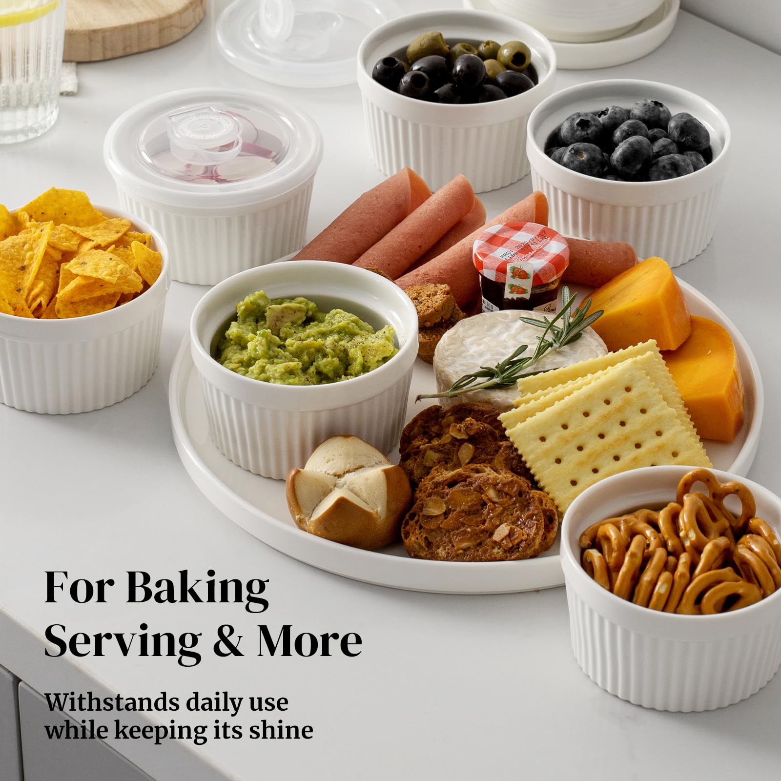 DOWAN microwave and oven-safe ramekins for quick reheats