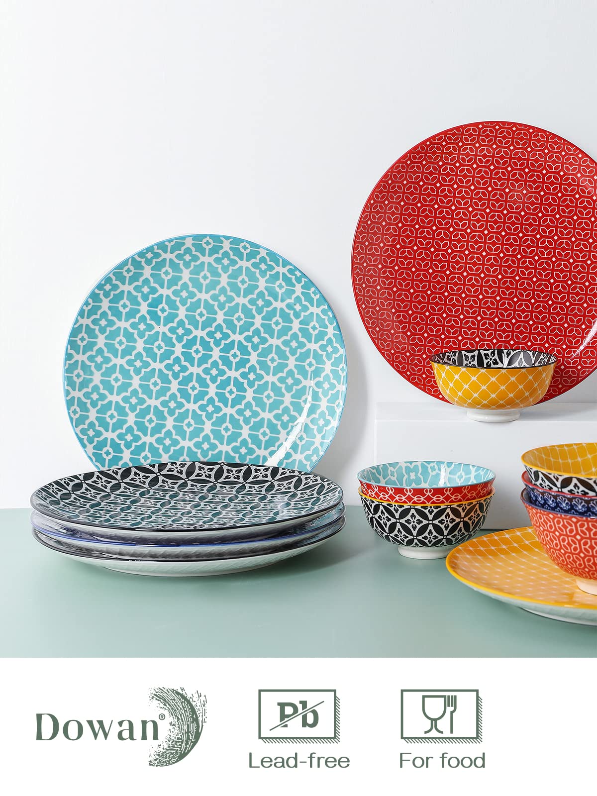 DOWAN microwave-safe ceramic plates enable quick reheats and easy cleanup.