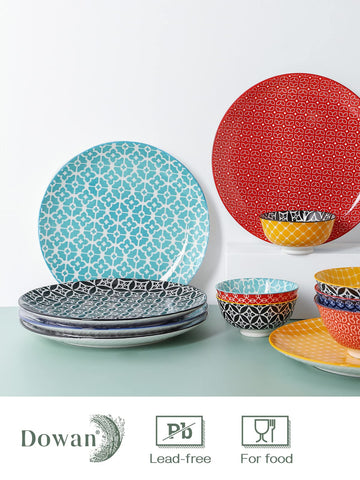 DOWAN microwave-safe ceramic plates enable quick reheats and easy cleanup.