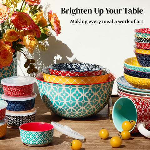 DOWAN dishwasher-safe ceramic bowls for easy cleanup