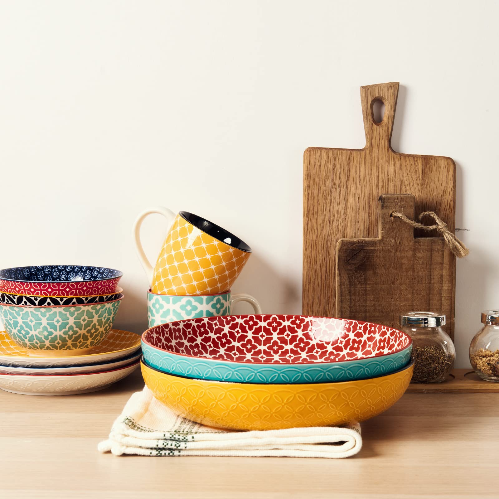 DOWAN mixing and prep bowls offer oven and freezer safe versatility.