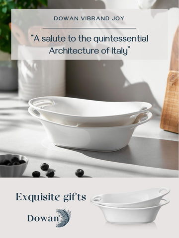 DOWAN oval serving dishes add style and organization to your table.