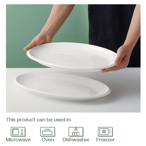 DOWAN oven-safe serving platter suitable for warm dishes.