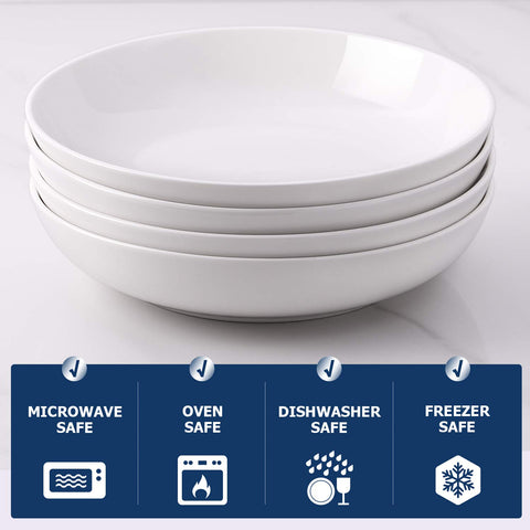DOWAN bowls hold 50 ounces, perfect for generous portions of pasta or soup