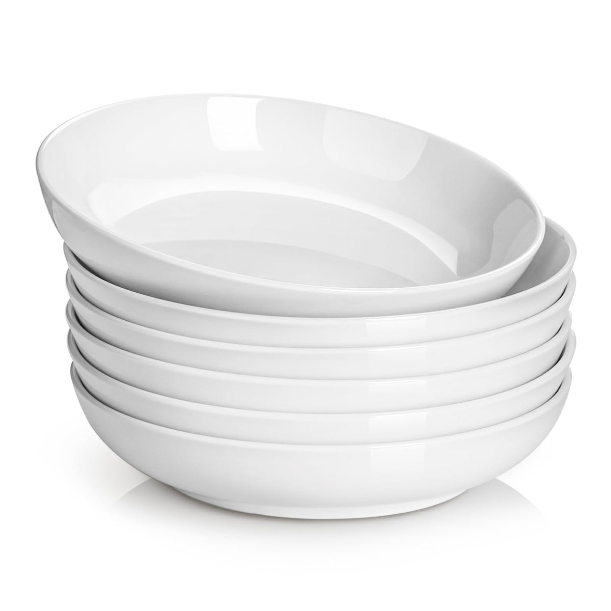 DOWAN 8.5-inch pasta bowl in soft white for hearty meals