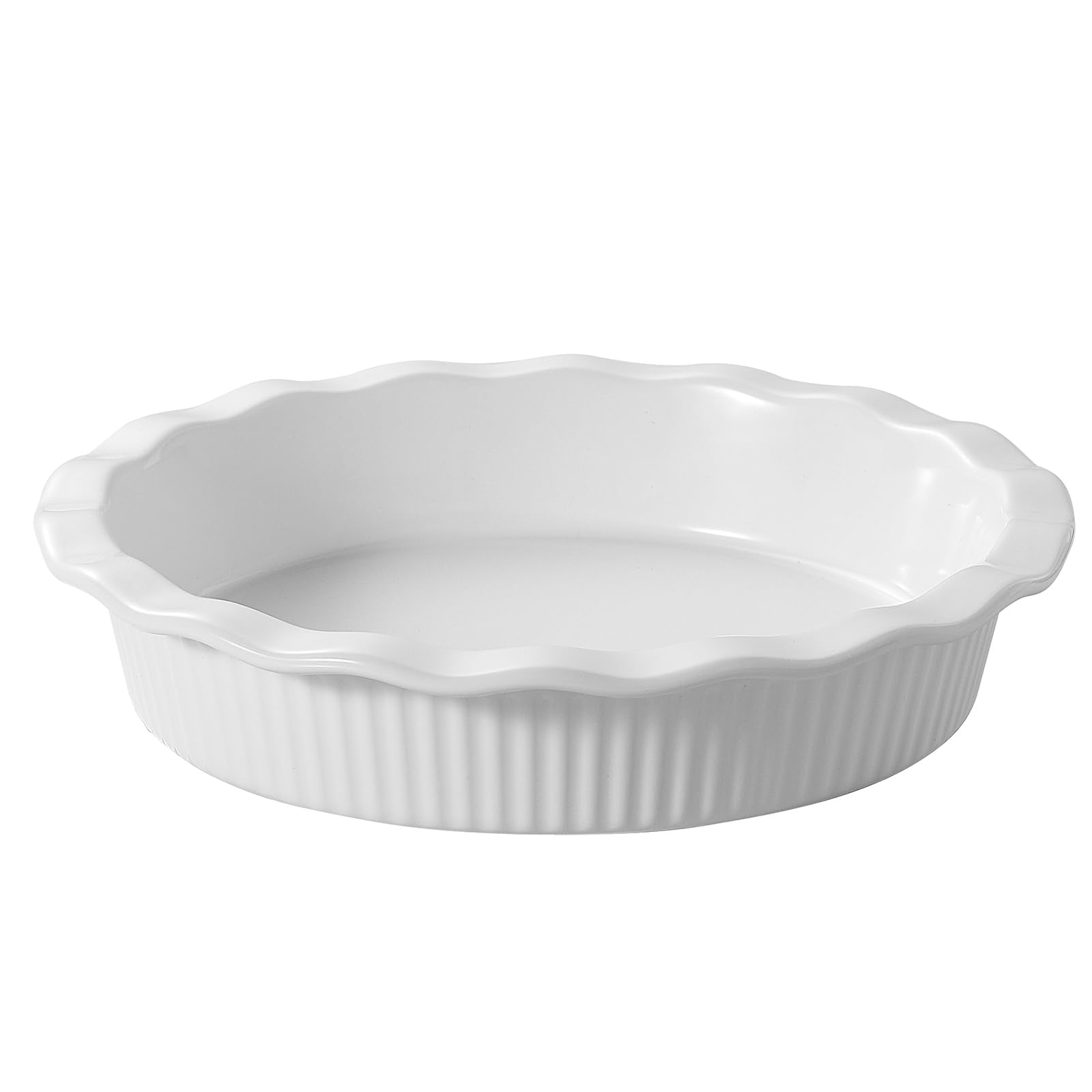 DOWAN nine-inch deep pie pan for even baking and easy slicing.