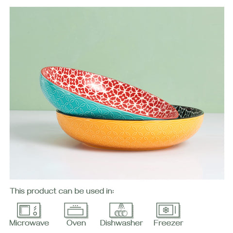 DOWAN porcelain bowls are microwave and dishwasher safe for everyday use.