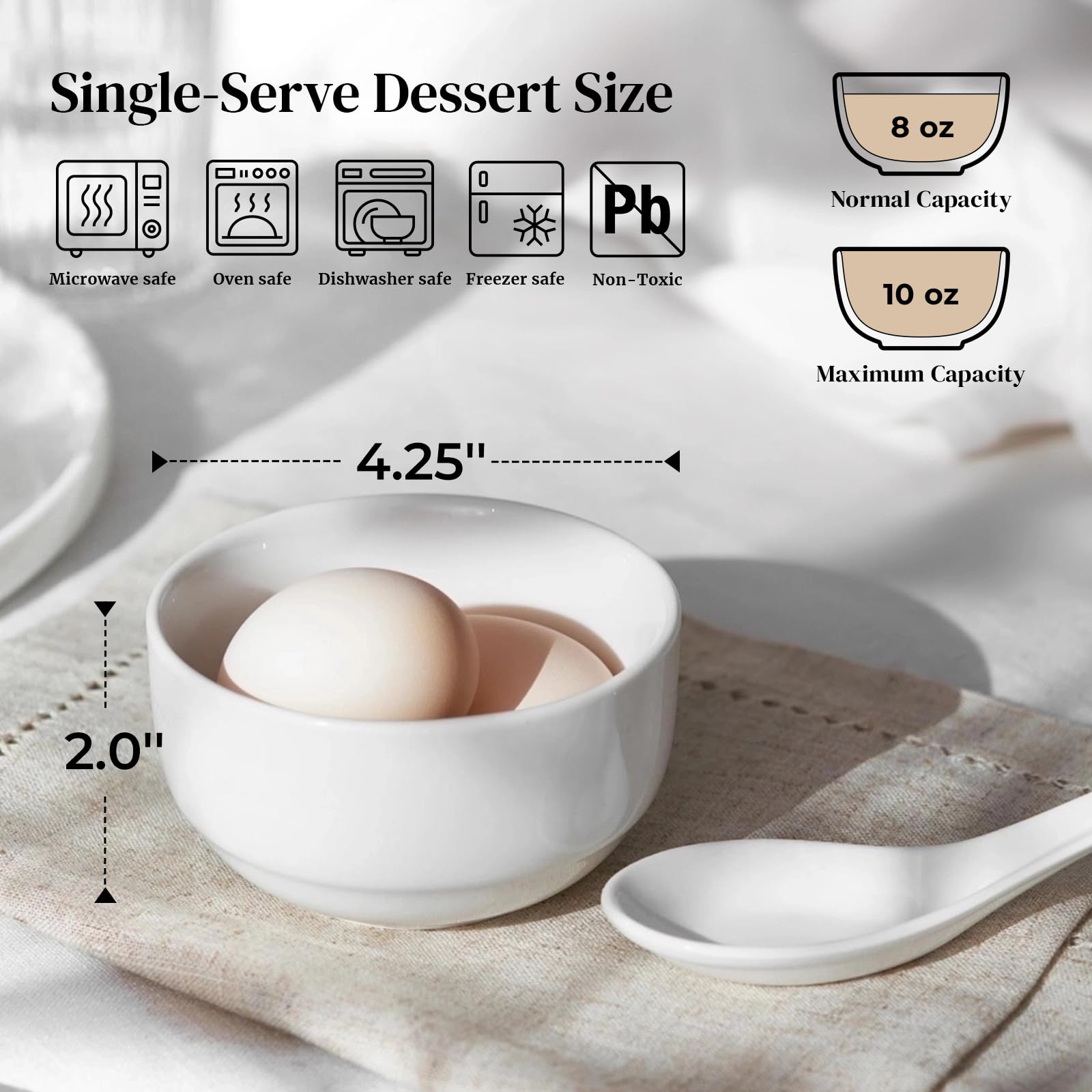 DOWAN ceramic dipping bowls for sauces with neat presentation.