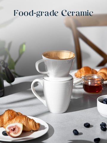 DOWAN ceramic body delivers durable heat retention for hot pours.