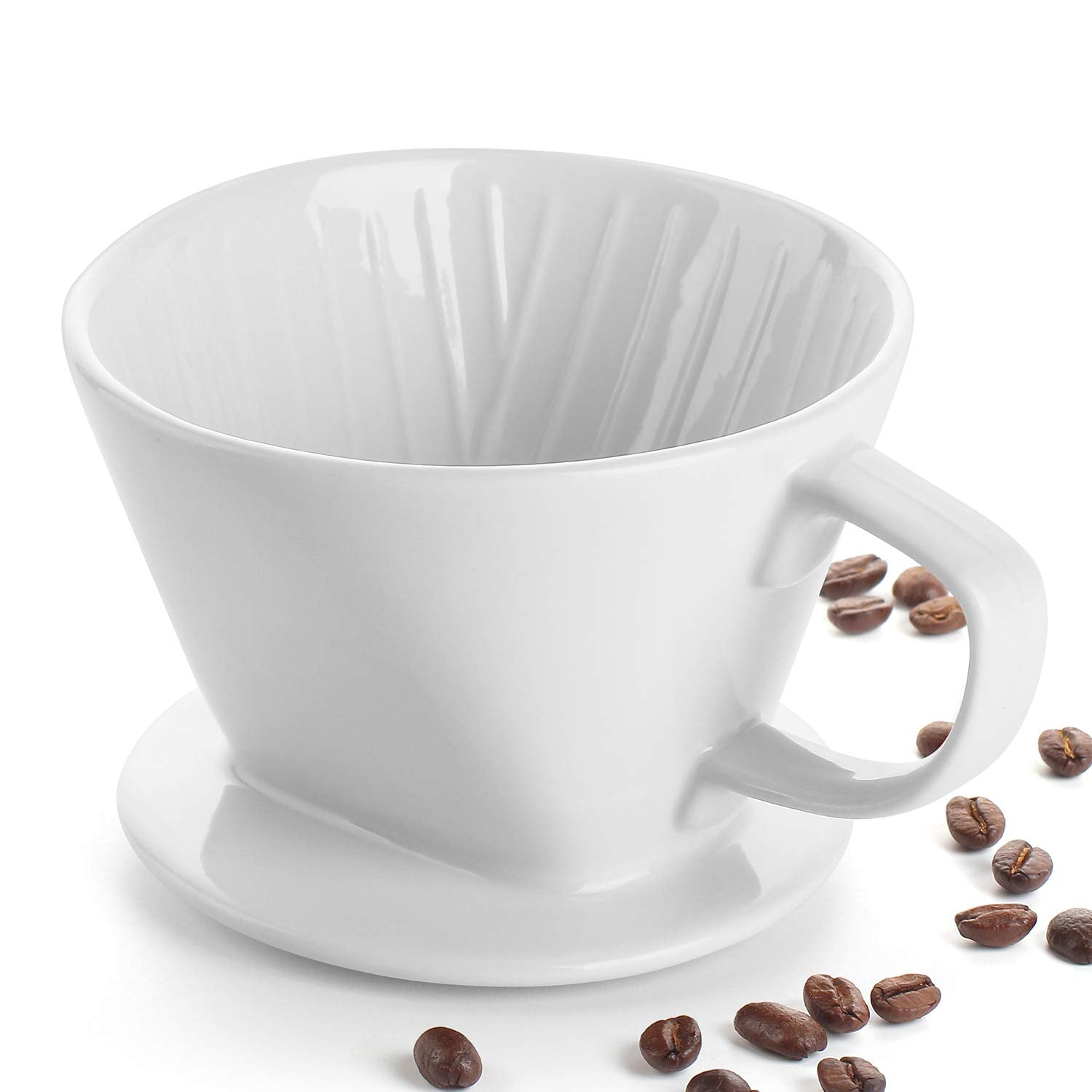DOWAN pour-over dripper with three-hole design for richer extraction.