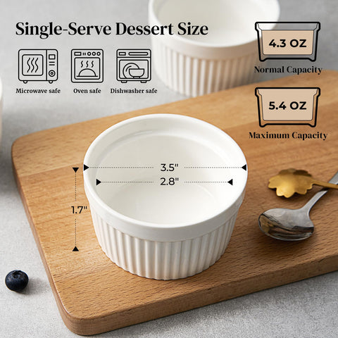 DOWAN ramekins for soufflé dishes with elegant presentation and reliable heat.