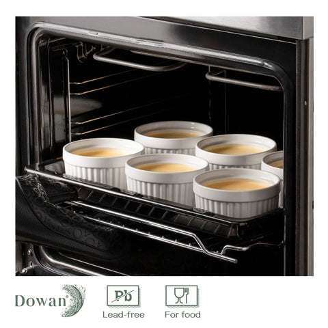 DOWAN ramekins ready for French onion soup, versatile savory portioning
