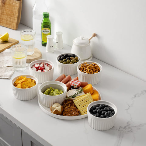 DOWAN six-piece ramekins set ready for dining and cooking tasks