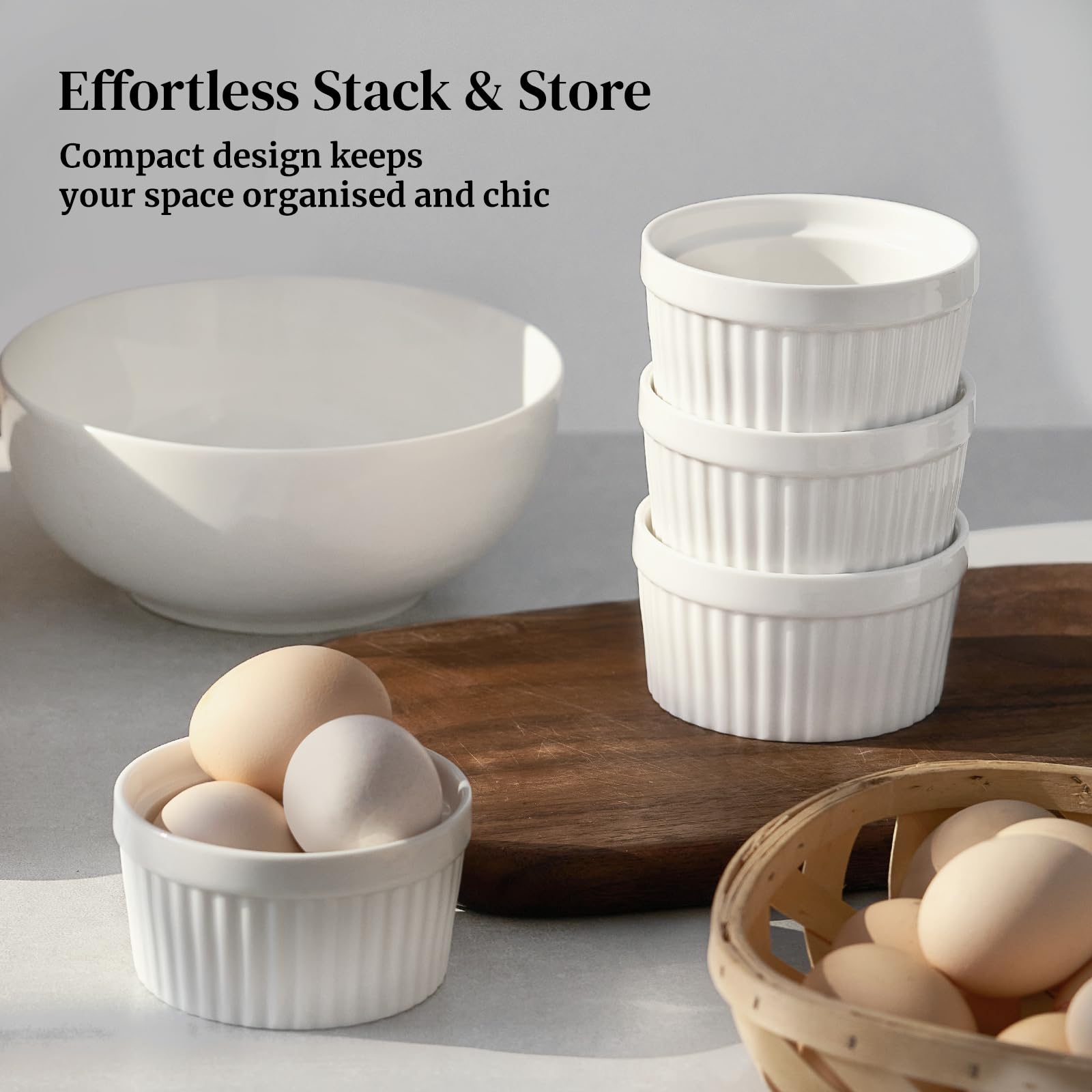 DOWAN ramekin used for sauces and condiments at table.
