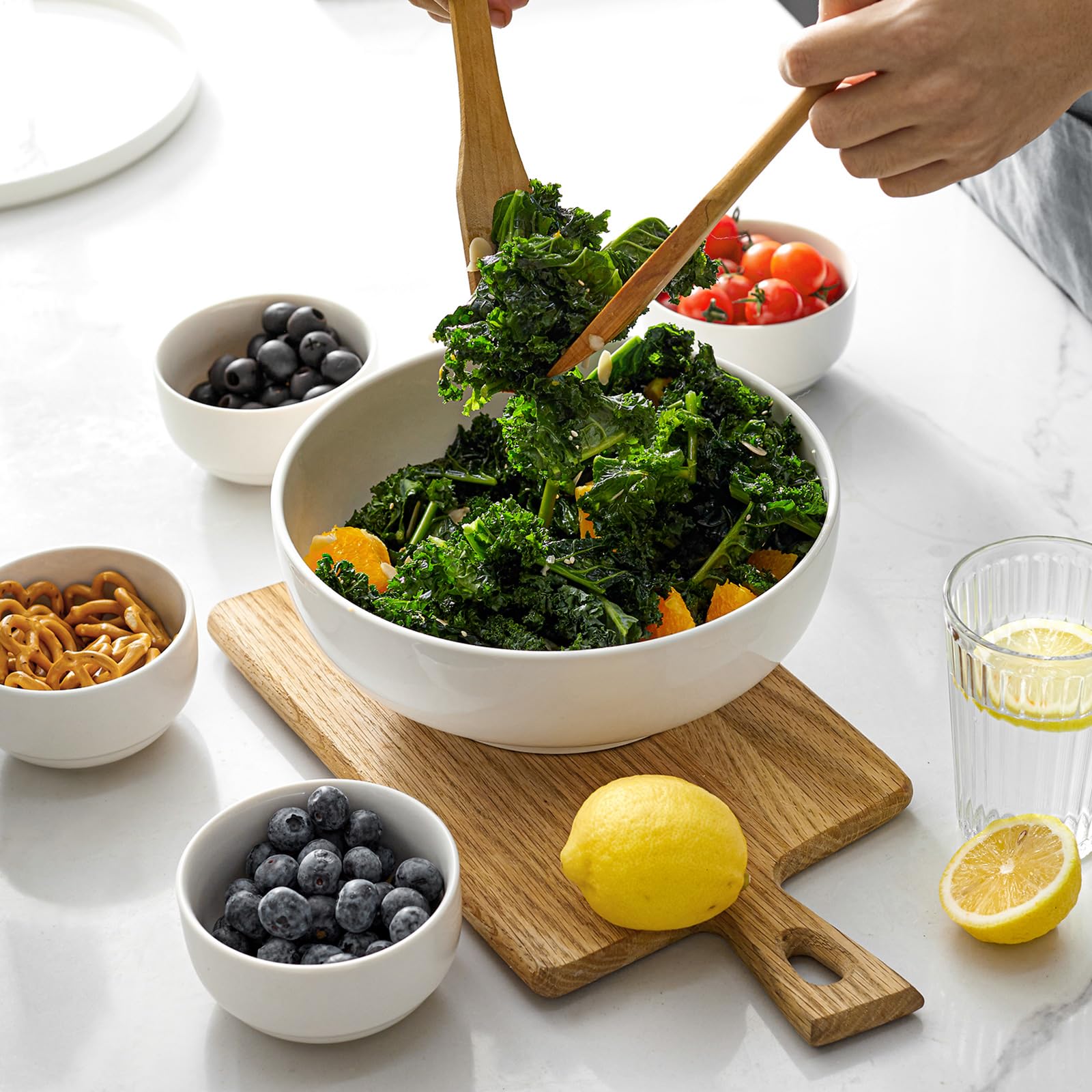 DOWAN serving bowls ideal for fruit or side dishes as a centerpiece.