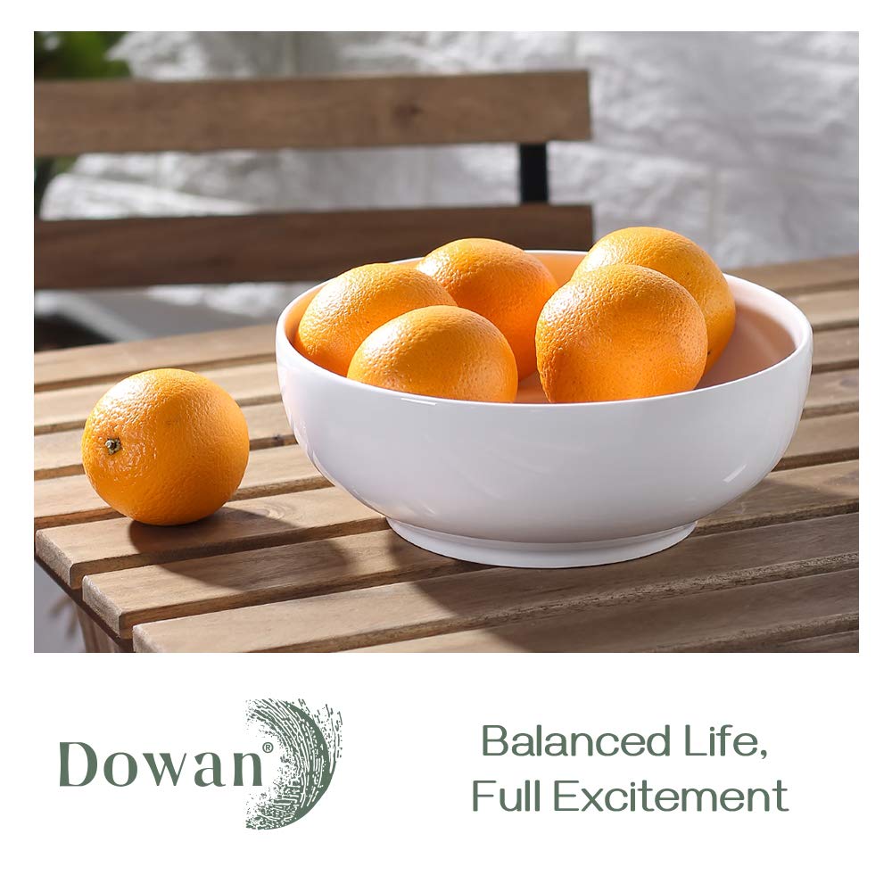 DOWAN soft white finish adds elegance to table settings.