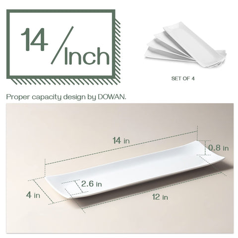 DOWAN smooth glaze plates: scratch- and stain-resistant surface for everyday use