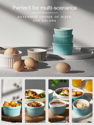 DOWAN souffle ramekin ideal for light, airy desserts and portions.