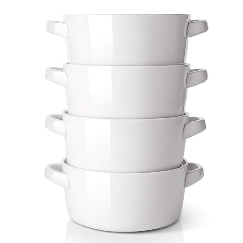 DOWAN soup bowls with handles for easy grip and serving hot soups