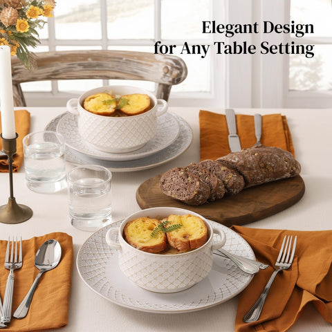 DOWAN stackable soup bowls, space-saving design