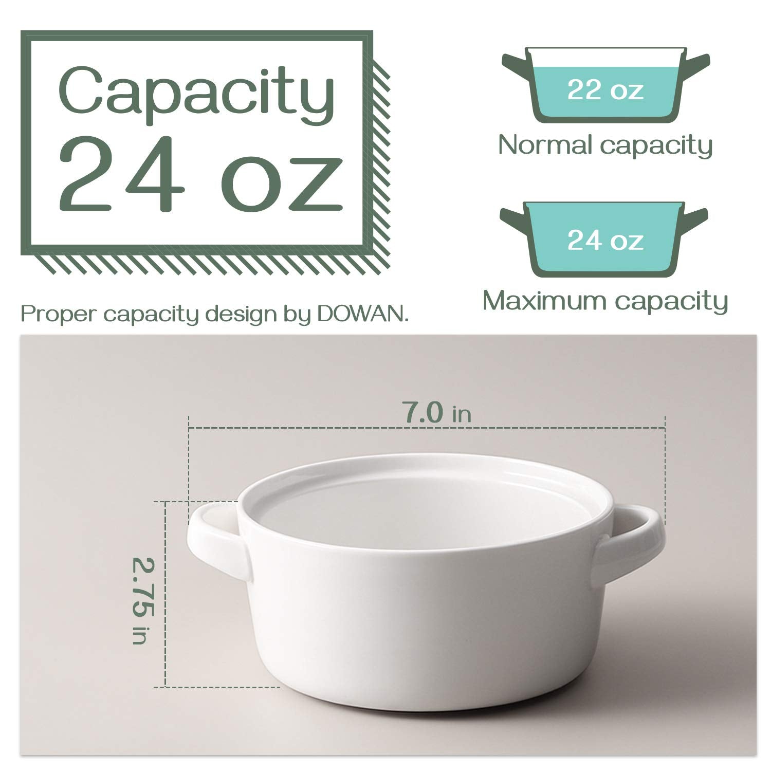 DOWAN stackable soup mugs save cabinet space