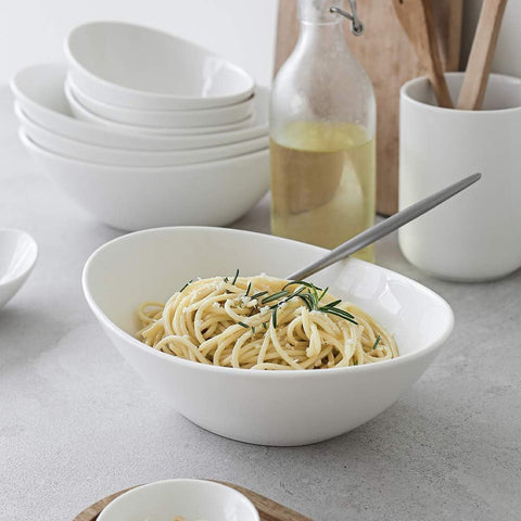 Dowan sturdy porcelain bowls with stable shape and even rims