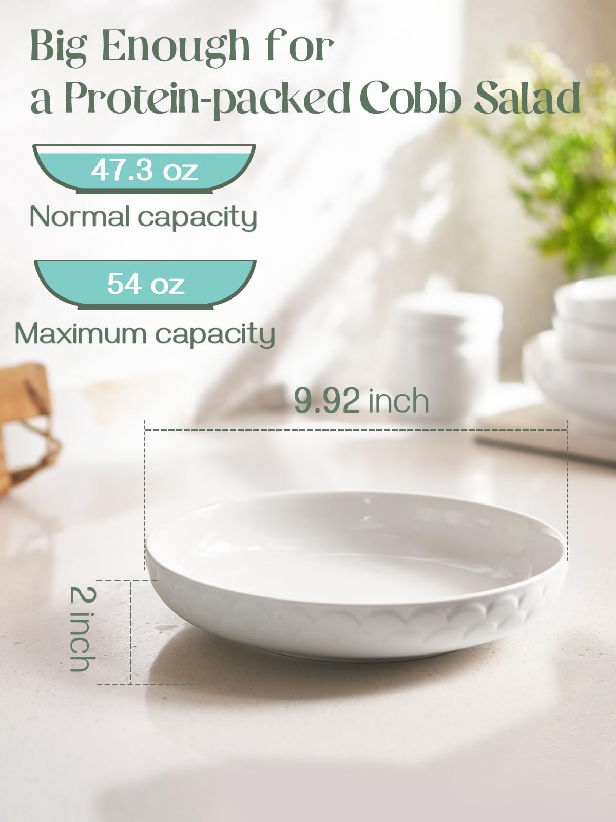 DOWAN wave-decoration bowls add casual elegance to any table.