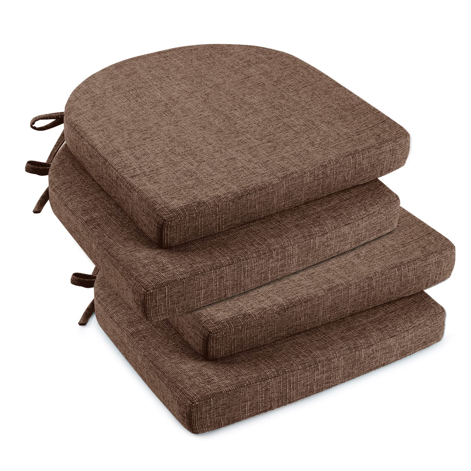 downluxe indoor chair cushions front view showing soft textured cover for comfort